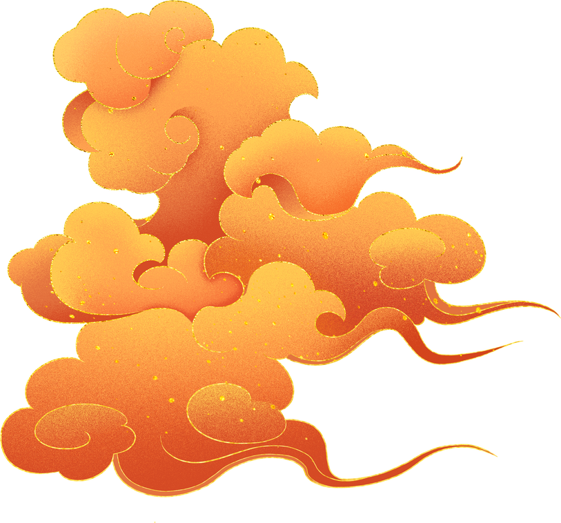 Chinese Clouds Illustration